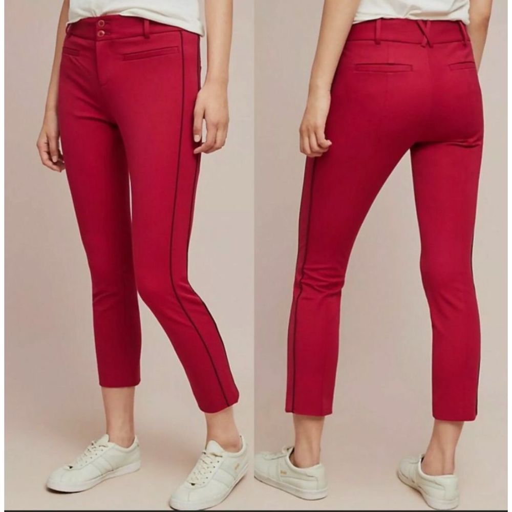 Anthropologie Slim ankle Trousers Pants 8 NEW